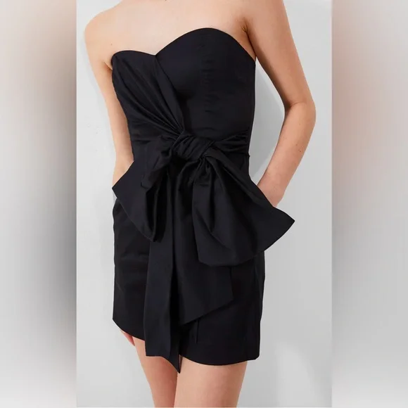 NWT French Connection Strapless Tie Mini Dress - Picture 3 of 4